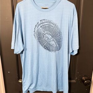 Disc Golf Blue Graphic Men's Shirt
